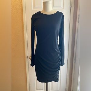 Ruched Bodycon Long Sleeve Dress